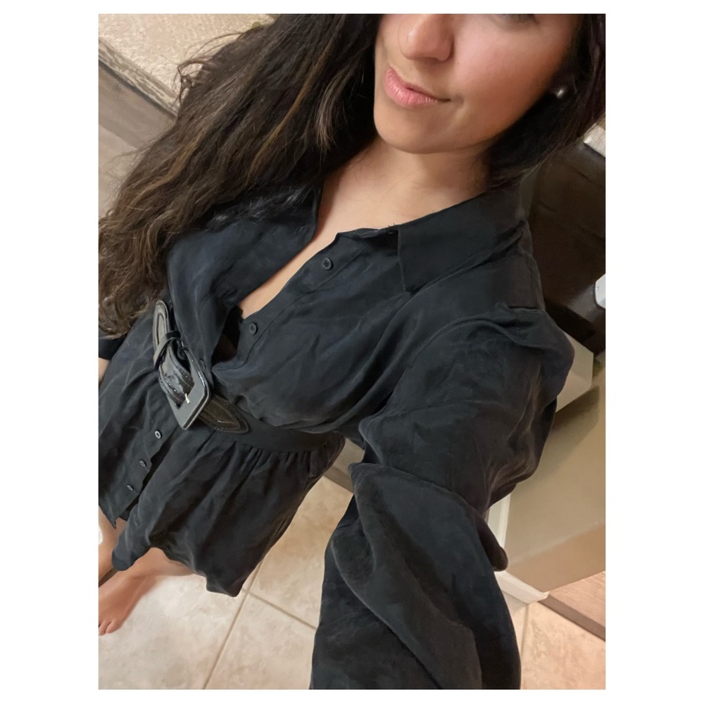 SOLD • NWT Zara Black Shirt Dress 🖤